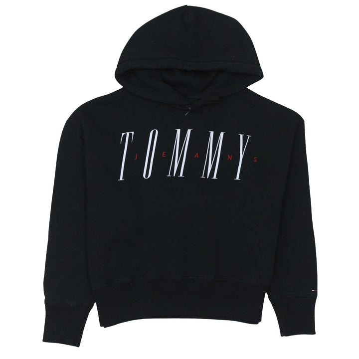 Tommy Jeans Womens Black Small Pullover Hoodie Sweatshirt