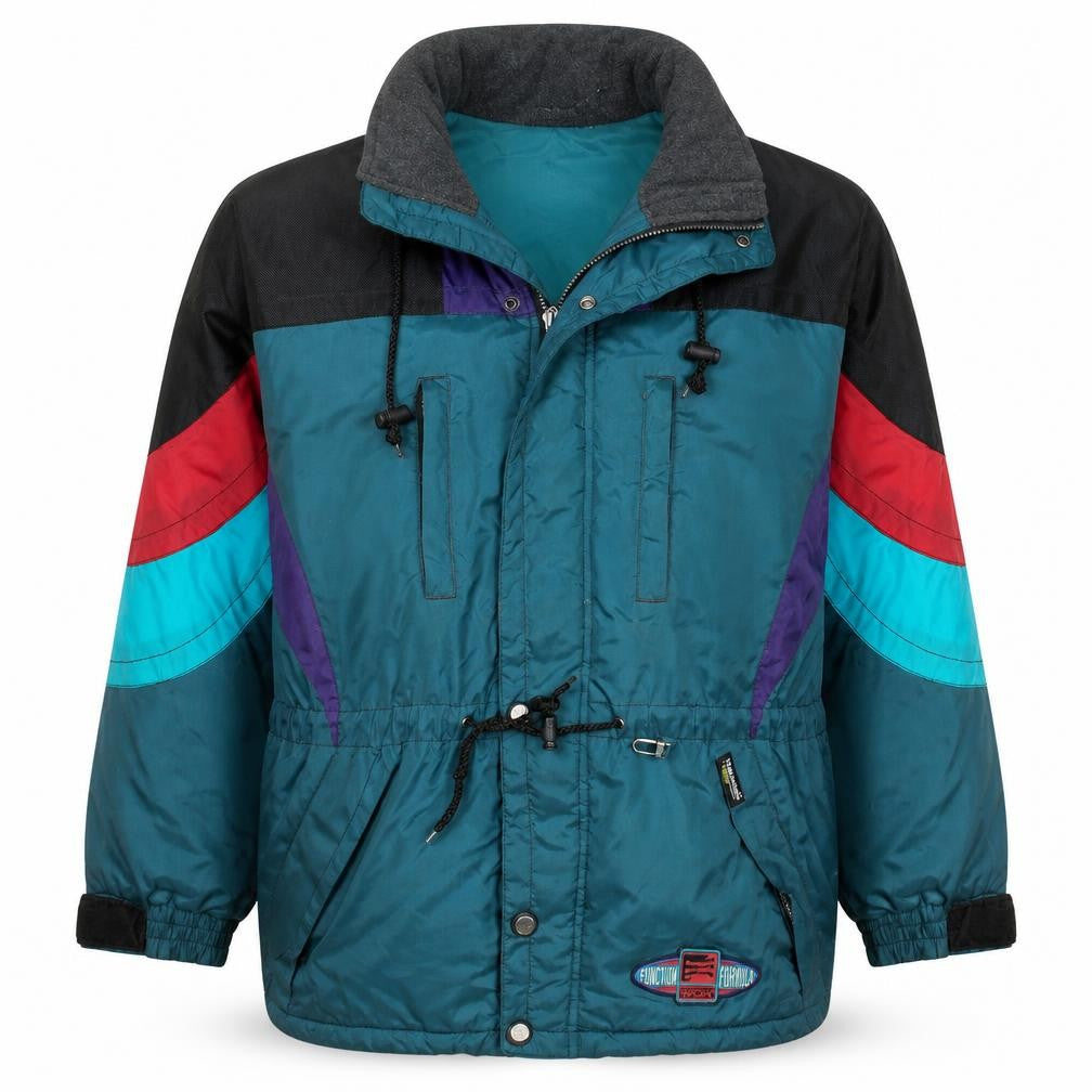 Front view of Rodeo Men’s Multicoloured L Ski Style Full Zip Winter Sweatshirt