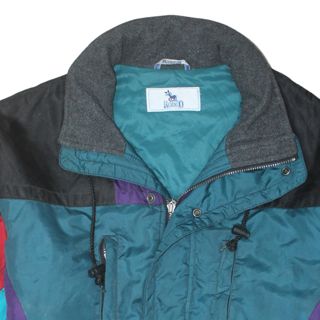 Rodeo Men’s Multicoloured L Ski Style Full Zip Winter Sweatshirt