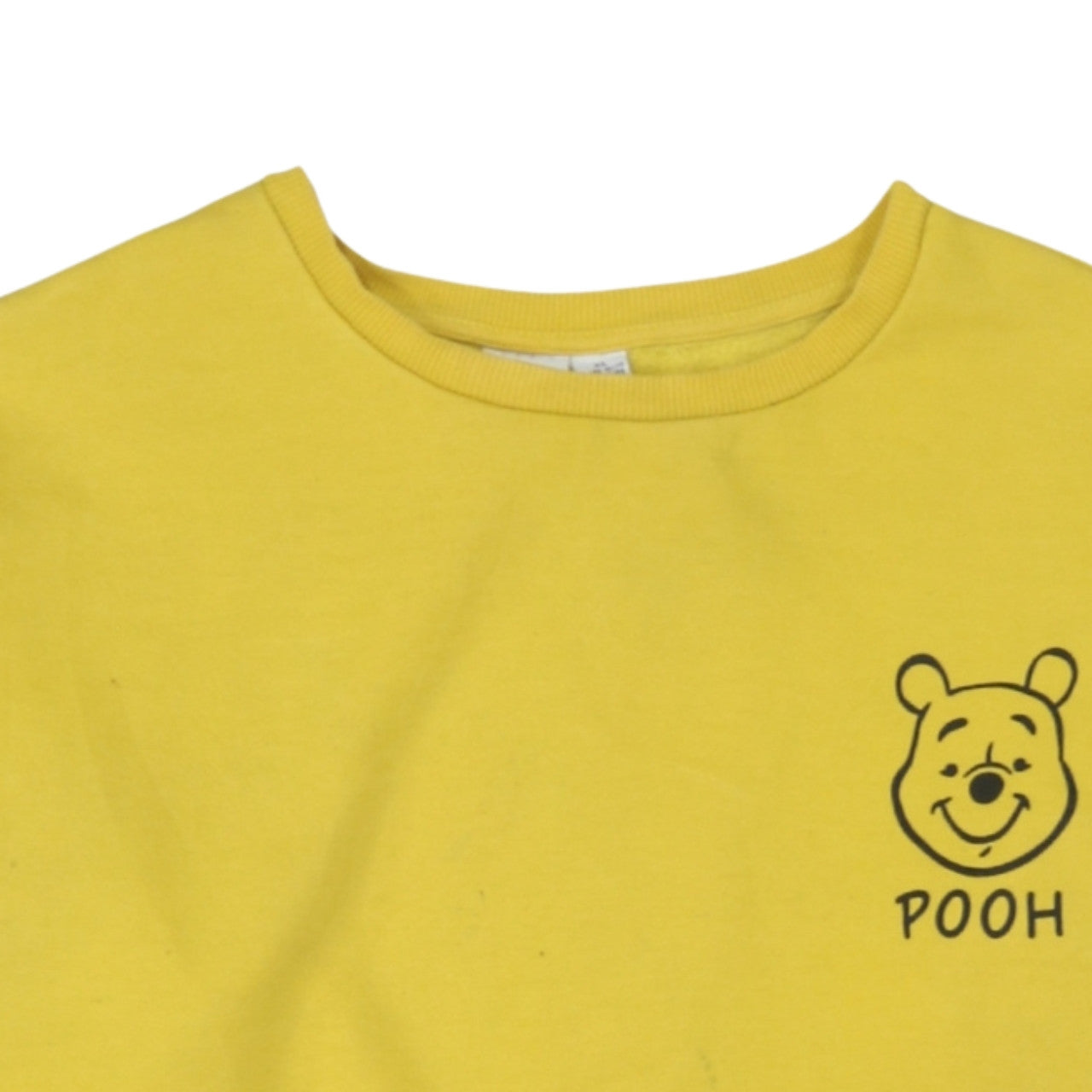 Disney Primark Women Yellow Pooh Sweatshirt XL Crew Neck Pullover