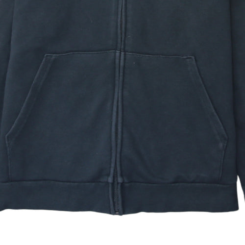 Adidas Women's Black Full Zip Hoodie L 16-18 Classic Hooded Sweatshirt