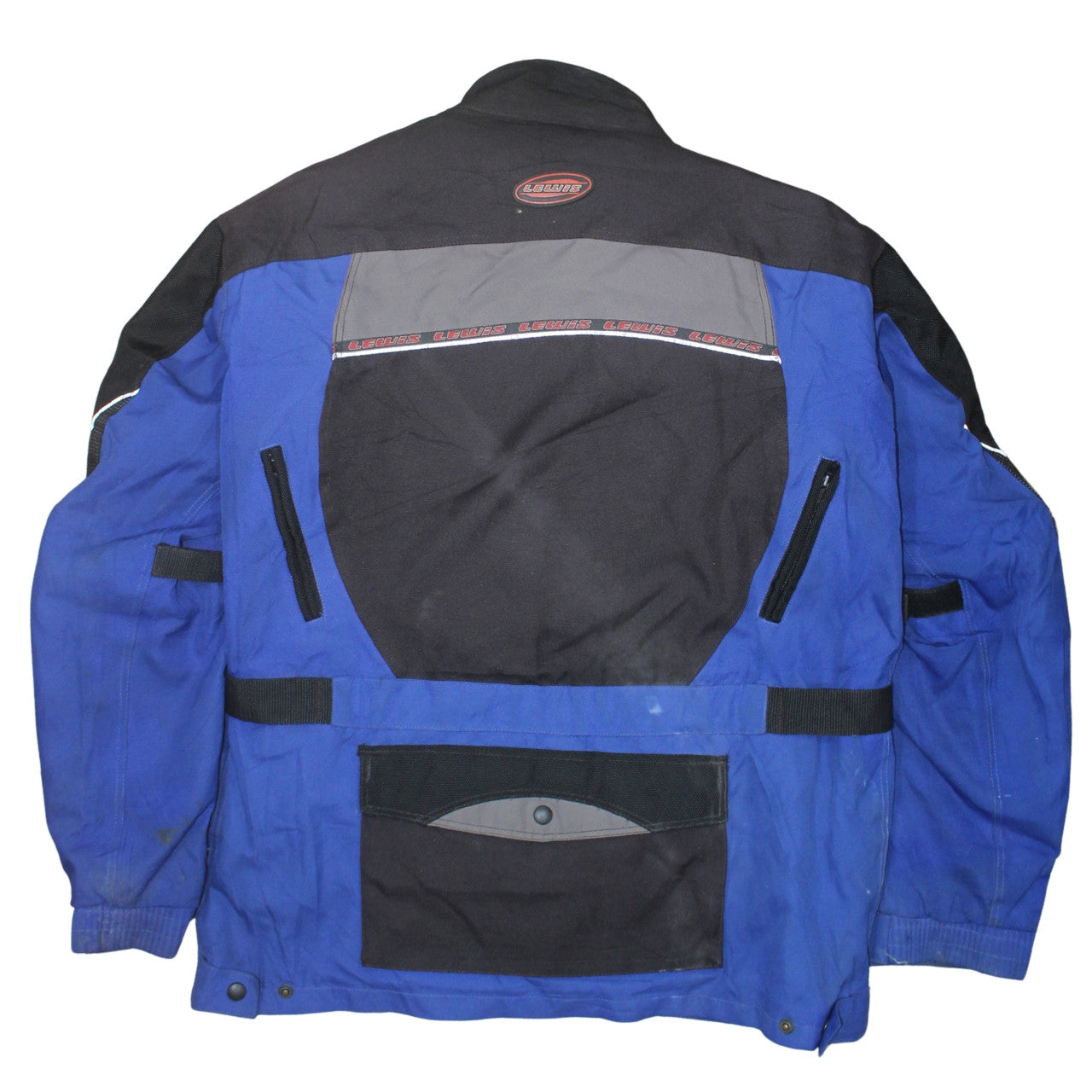 Lewis Leathers Men's Blue Waterproof Motorcycle Jacket M