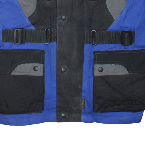Lewis Leathers Men's Blue Waterproof Motorcycle Jacket M