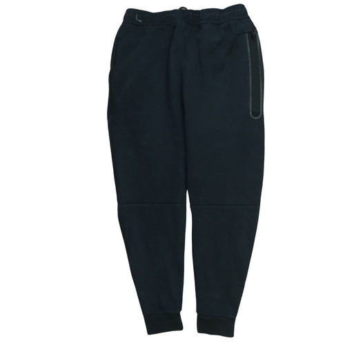 Nike Men's Black Fleece Joggers M Regular Fit Tapered Drawstring Sports Trousers