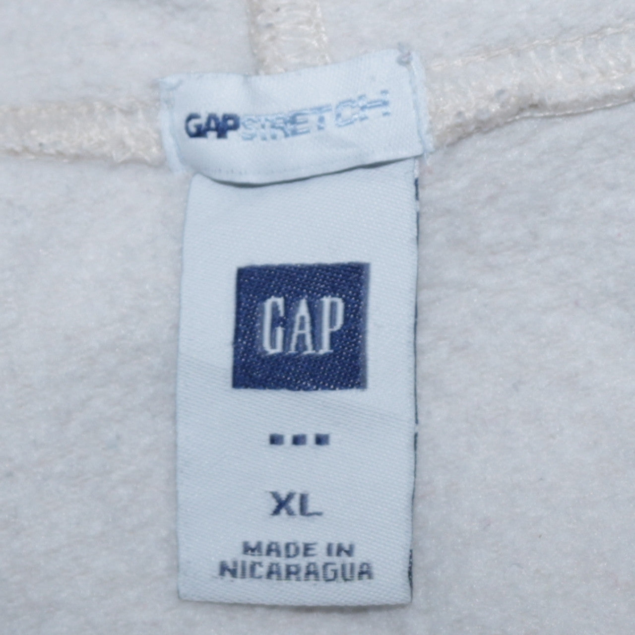 GAP Women Beige Hooded Pullover Sweatshirt XL Fleece Lined Casual