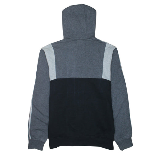 Adidas Men’s Grey Full Zip Hoodie Size L Sportswear Cotton Blend