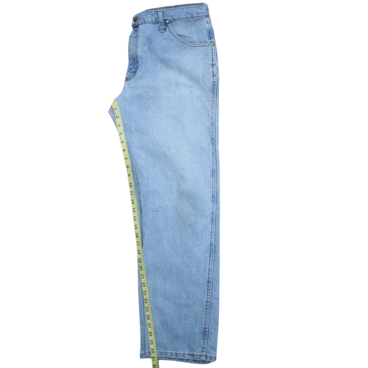 Wrangler Men's Blue 36x32 Straight Denim Jeans Classic Fit