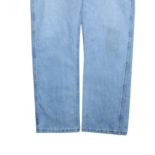 Wrangler Men's Blue 36x32 Straight Denim Jeans Classic Fit
