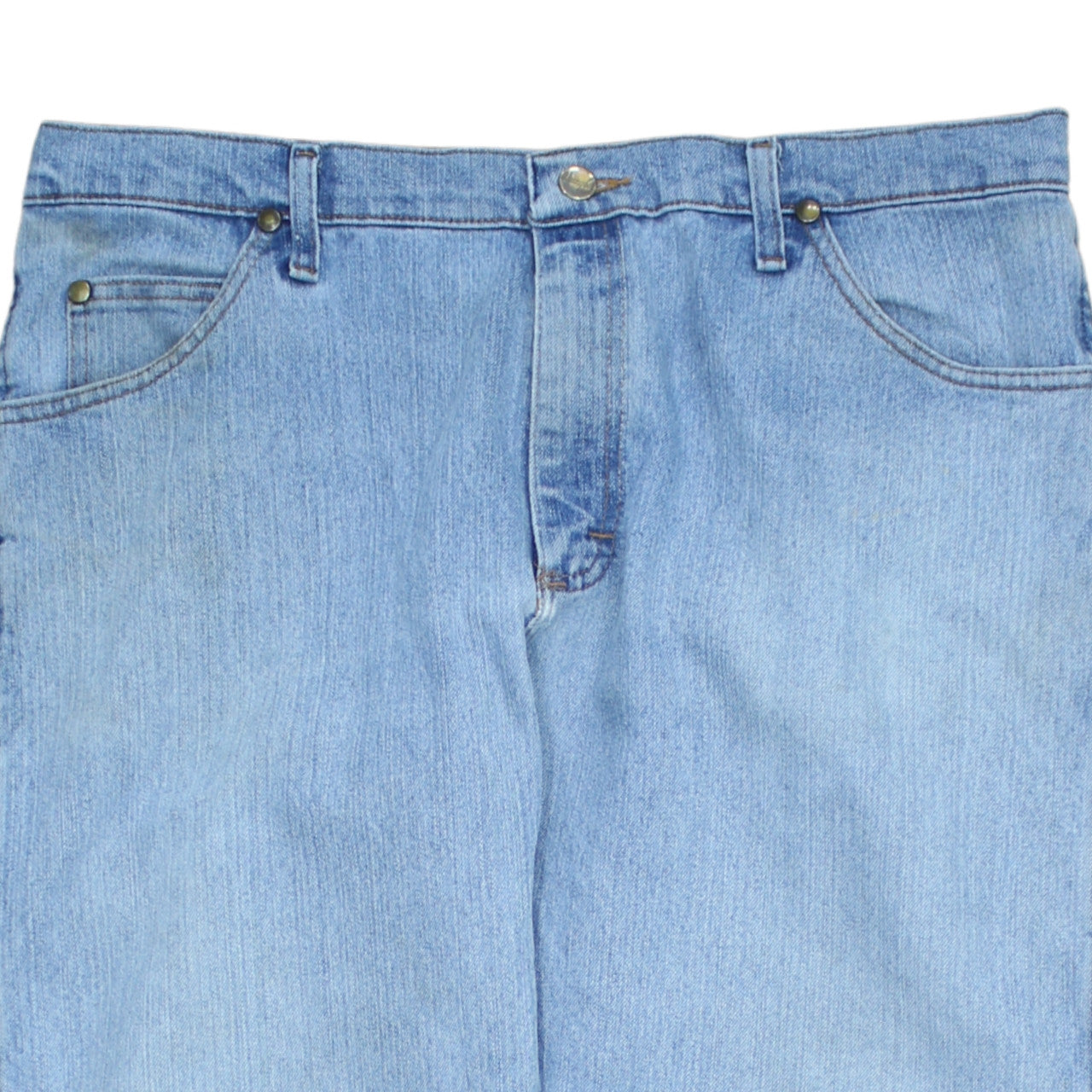 Wrangler Men's Blue 36x32 Straight Denim Jeans Classic Fit