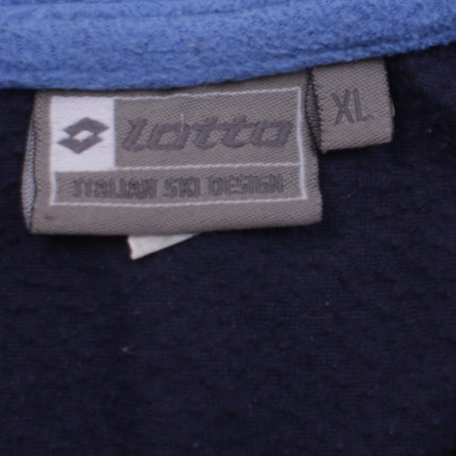 Lotto Men's Blue XL Fleece 1/4 Zip Pullover Sweatshirt