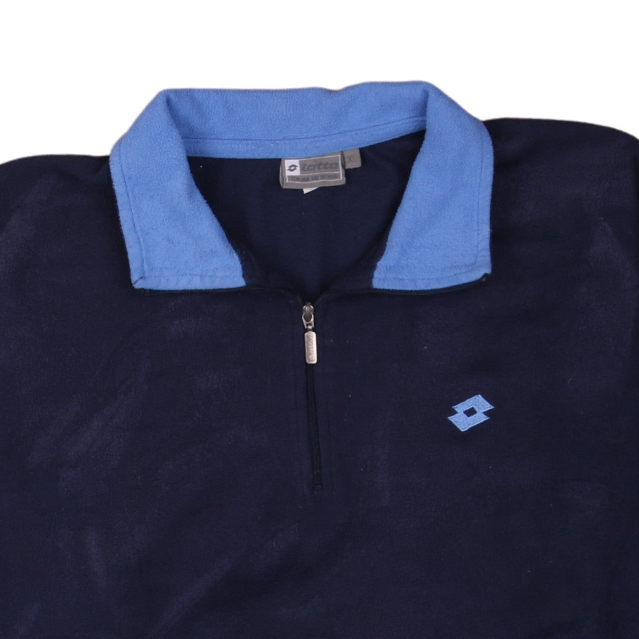 Lotto Men's Blue XL Fleece 1/4 Zip Pullover Sweatshirt