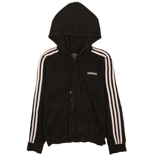 Adidas Men’s Black Full Zip Hoodie M Sportswear Fleece Sweatshirt