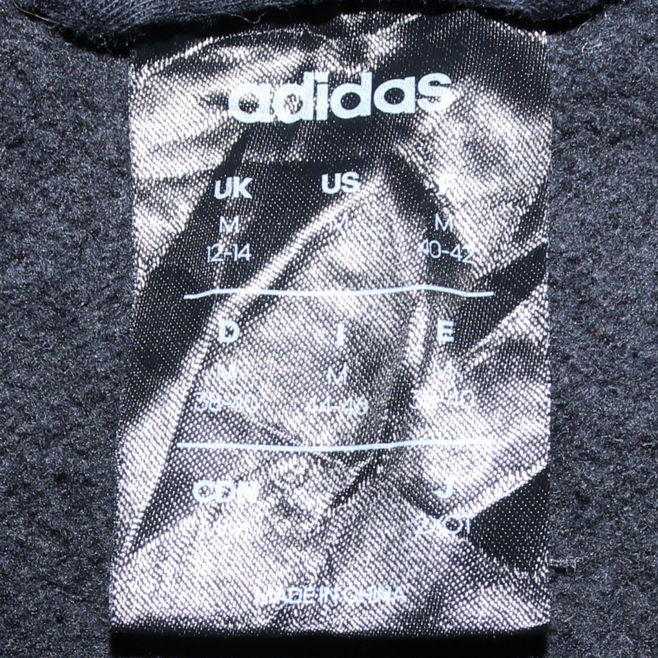Adidas Men’s Black Full Zip Hoodie M Sportswear Fleece Sweatshirt