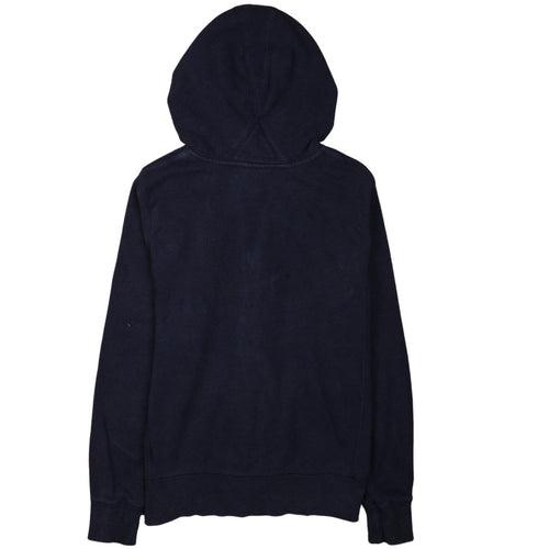 Nike Teens Blue Full Zip Hoodie L Fleece Logo Hooded Sweatshirt