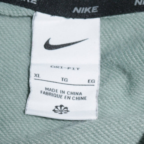 Nike Women’s Green XL Pullover Hoodie Dri-Fit Cotton Blend