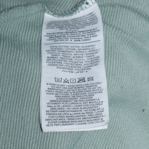 Nike Women’s Green XL Pullover Hoodie Dri-Fit Cotton Blend