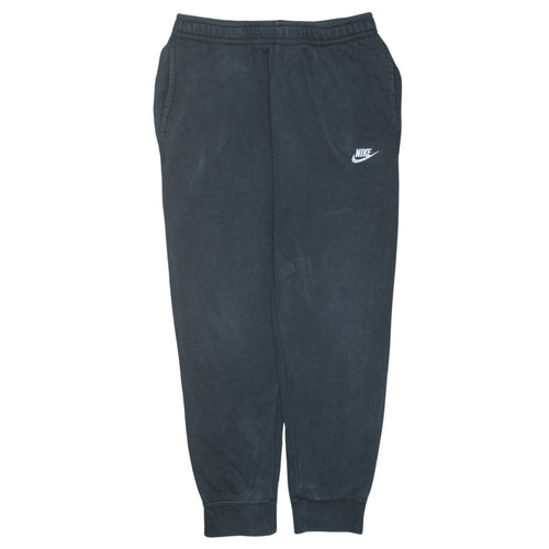 Nike Men's Black Jogger Trousers M Regular Fit Fleece Activewear