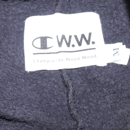 Champion x Wood Wood Men's Black Jogger Sweatpants Size M 100% Cotton