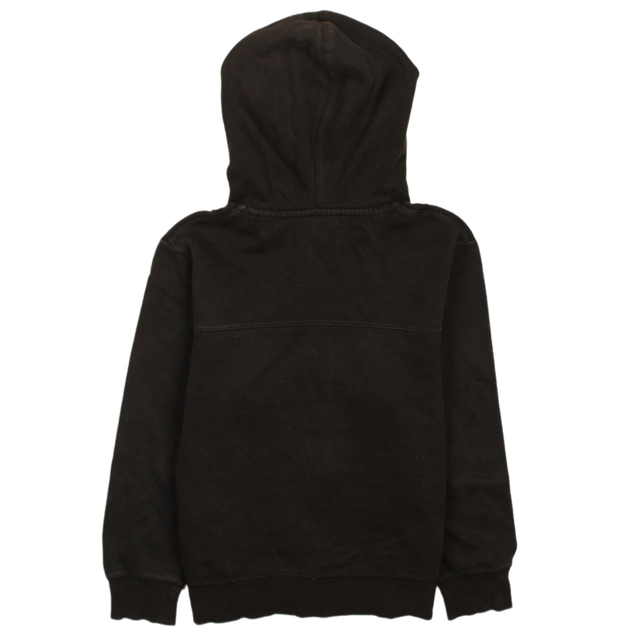 Nike Boys Black Full Zip Hoodie Red Stripe Size 12-13 Years L Hooded Sweatshirt
