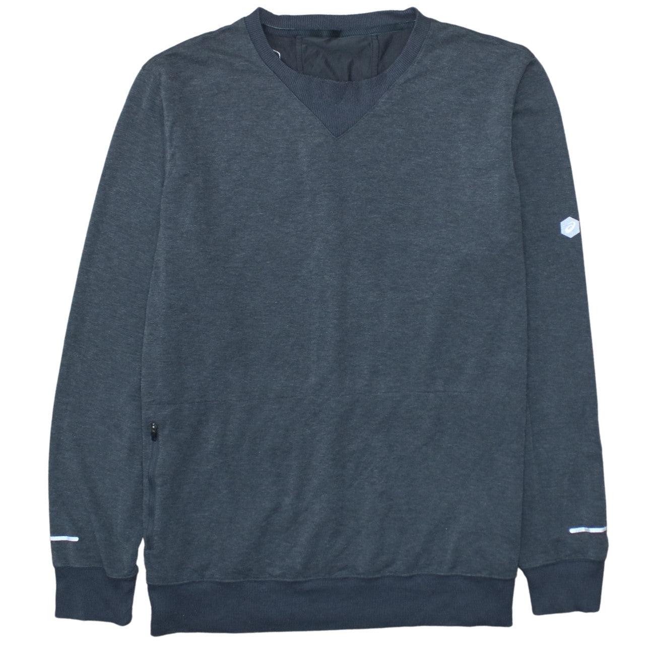 ASICS Men's Grey XL Long Sleeve Crew Neck Performance T-Shirt