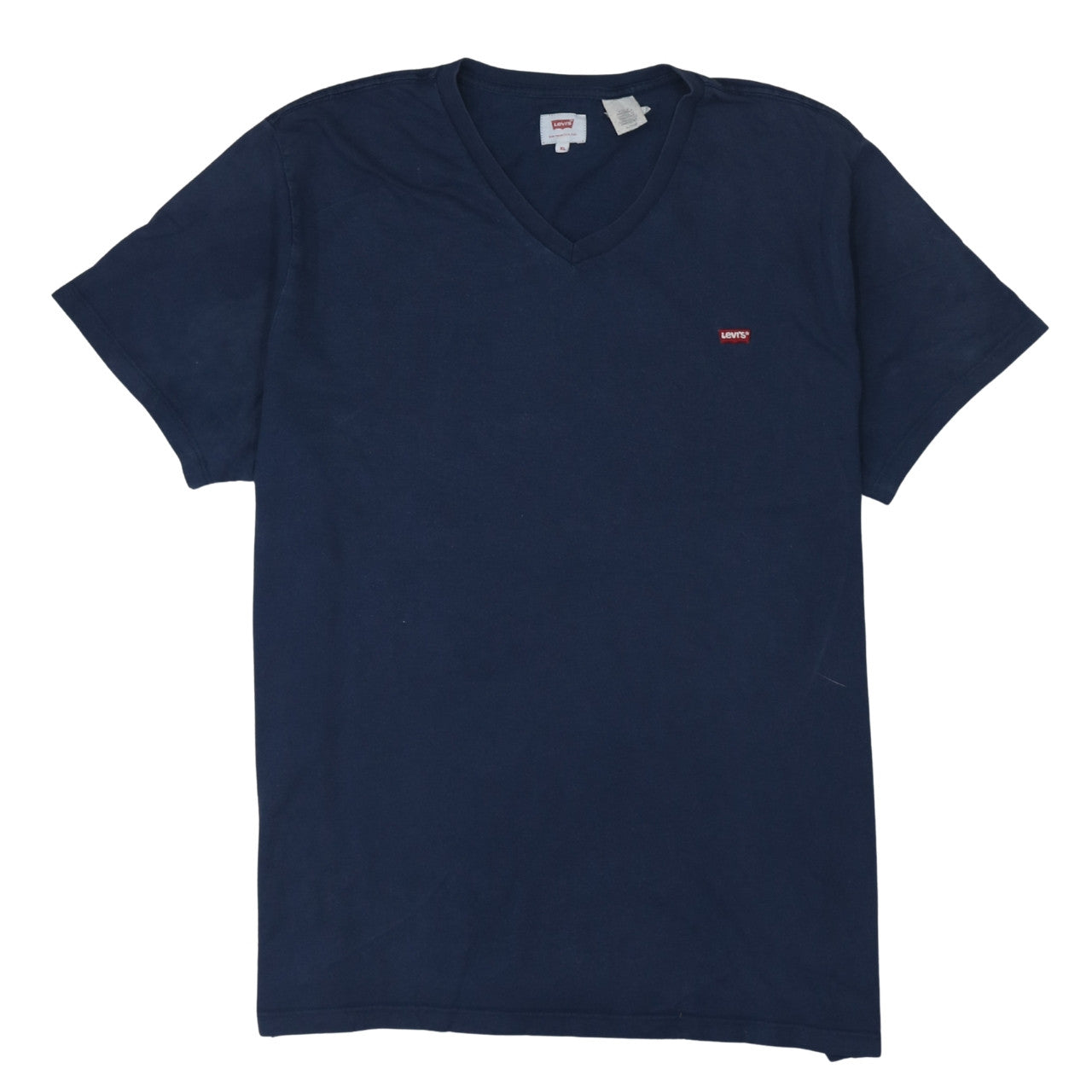 Levi's Men's Blue V-Neck Cotton T-Shirt XL Short Sleeve