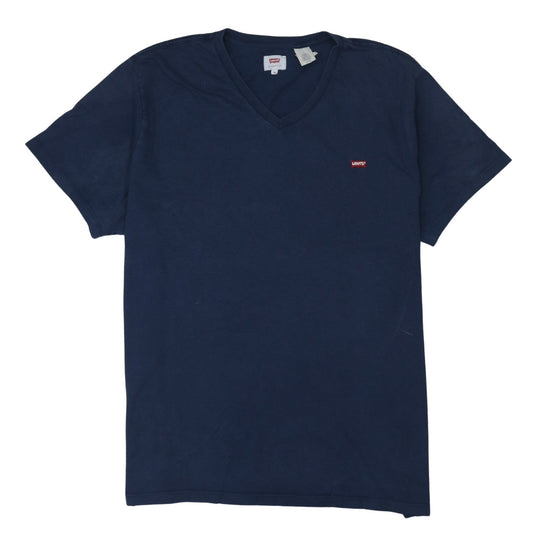 Levi's Men's Blue V-Neck Cotton T-Shirt XL Short Sleeve