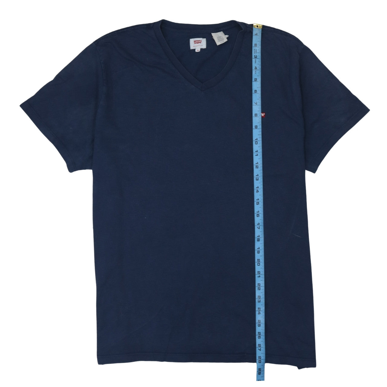 Levi's Men's Blue V-Neck Cotton T-Shirt XL Short Sleeve
