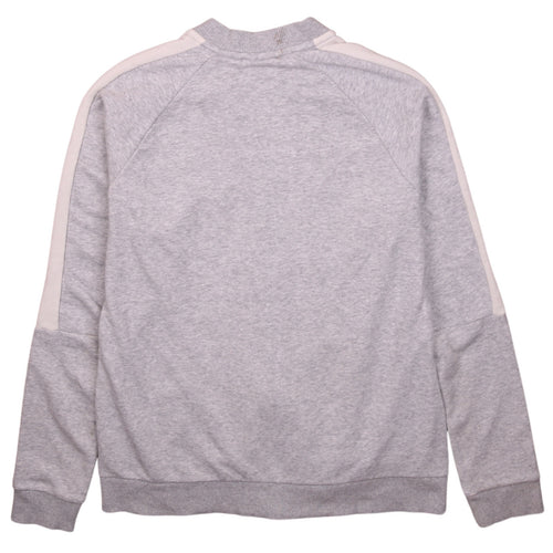 Puma Men's Grey Full Zip Sweatshirt L Logo Track Top