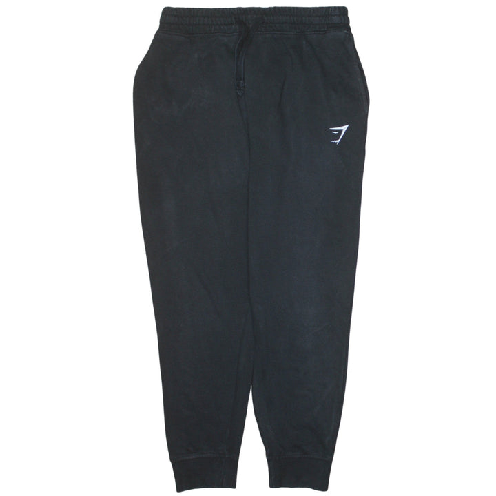 Gymshark Mens Black Jogger Sweatpants Size M Slim Fit Fleece Lined