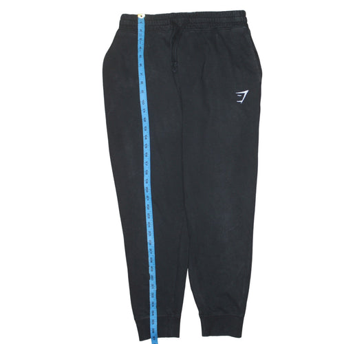 Gymshark Mens Black Jogger Sweatpants Size M Slim Fit Fleece Lined
