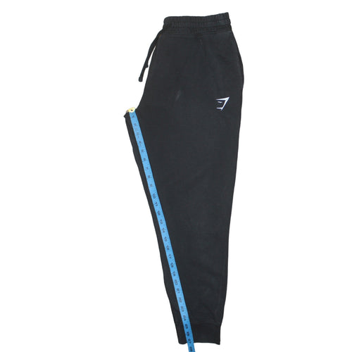Gymshark Mens Black Jogger Sweatpants Size M Slim Fit Fleece Lined