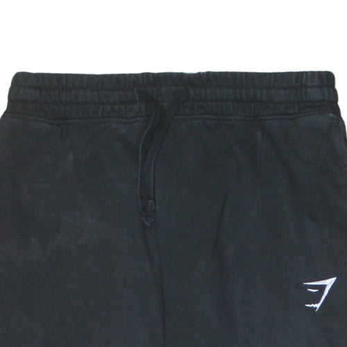 Gymshark Mens Black Jogger Sweatpants Size M Slim Fit Fleece Lined