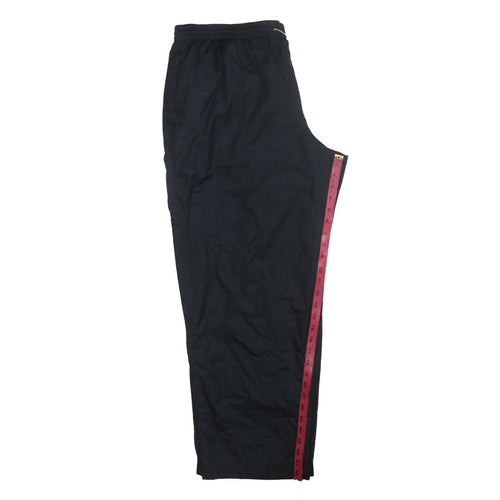 ZegnaSport Men's Black 3XL Lightweight Track Pants