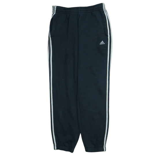 adidas Women's Black M Essentials Track Pants with Side Stripes
