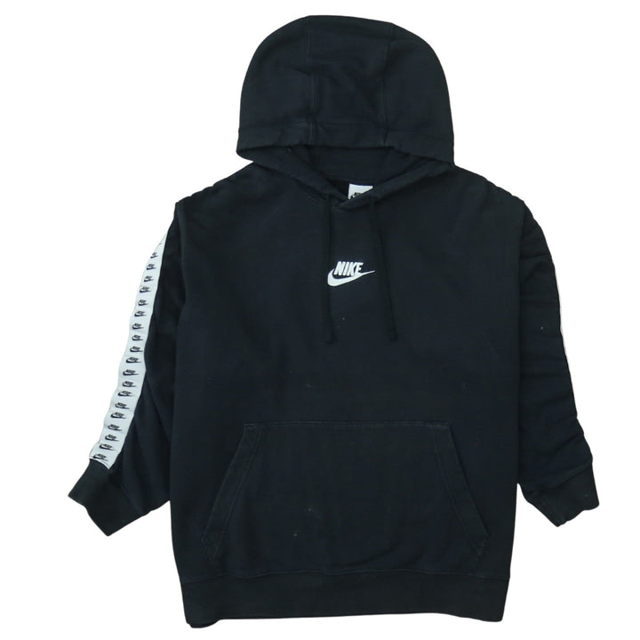 Nike Mens Black 2XL Pullover Hoodie with Logo Tape Sleeve