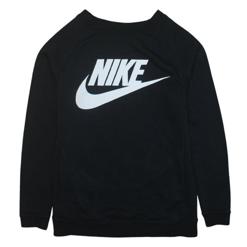 Nike Men's Black XS Pullover Sweatshirt Crew Neck Logo Print