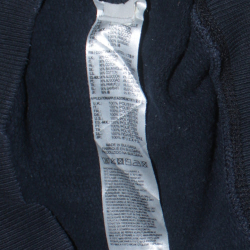 Diesel Mens Blue Crew Neck Logo Embroidered Sweatshirt L