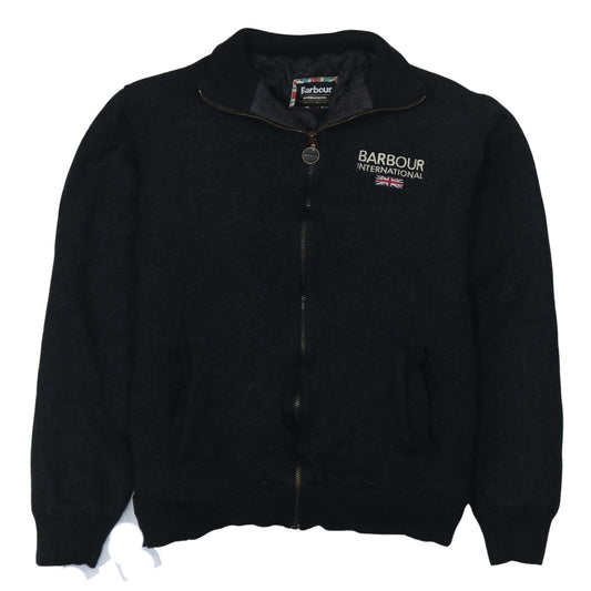 Barbour International Men's Black Wool Bomber Jacket XL