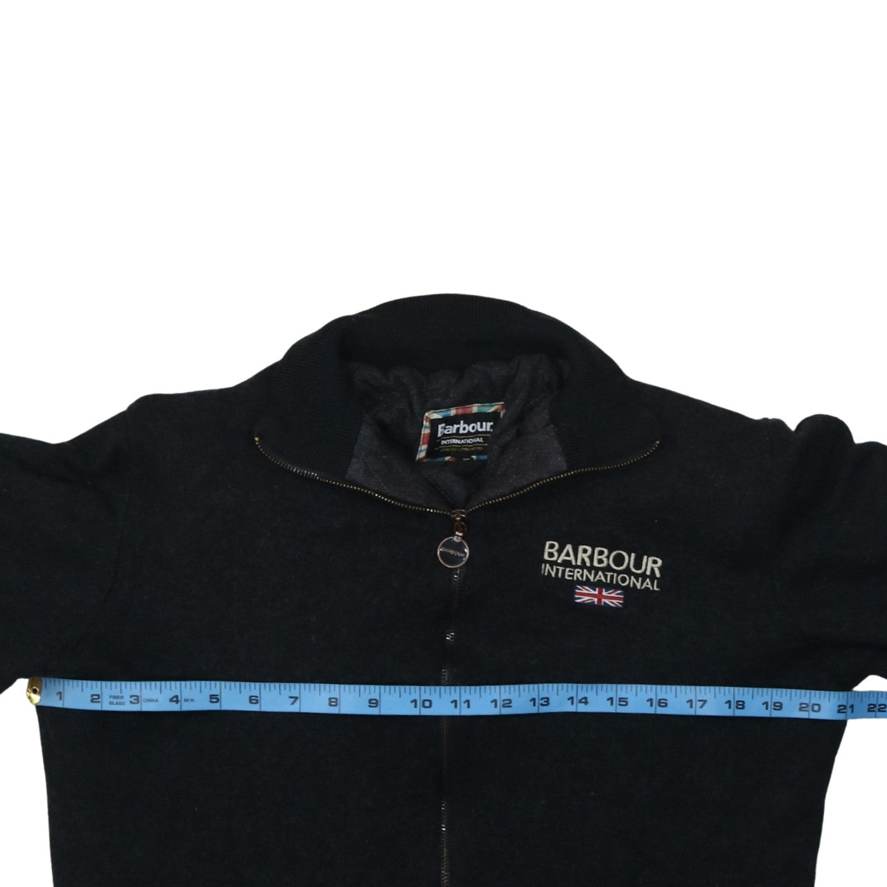 Barbour International Men's Black Wool Bomber Jacket XL