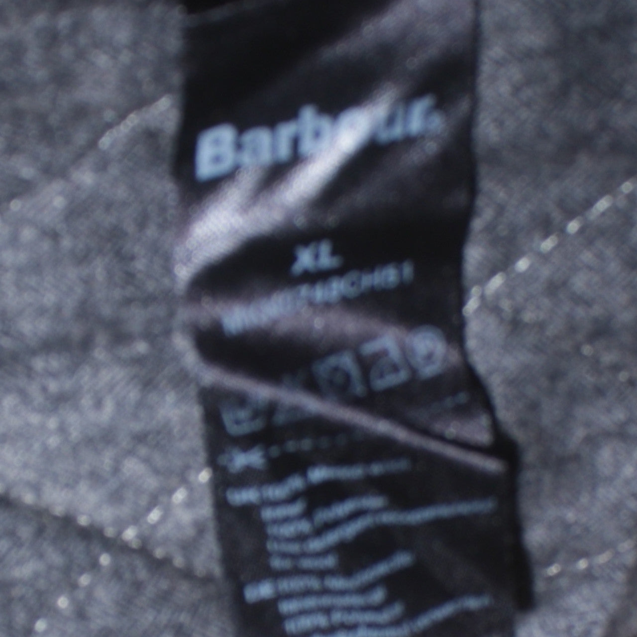 Barbour International Men's Black Wool Bomber Jacket XL