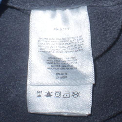 Columbia Blue Nylon Lined Water Resistant Jacket Unisex S Outdoor