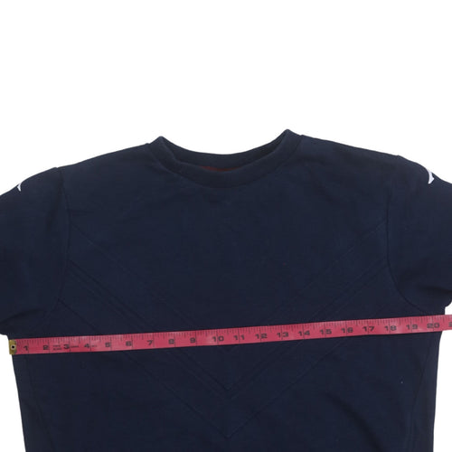 Kappa Men's Blue Small Pullover Sweatshirt Crew Neck Sportswear