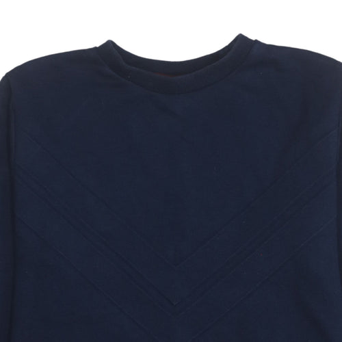 Kappa Men's Blue Small Pullover Sweatshirt Crew Neck Sportswear