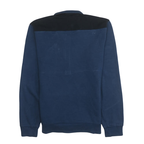 Adidas Men's Blue 1/2 Zip Sports Sweatshirt Size S