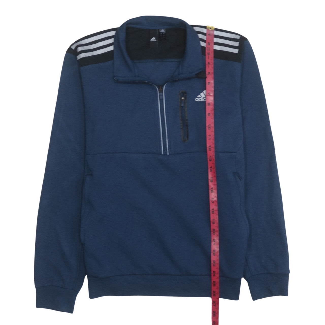 Adidas Men's Blue 1/2 Zip Sports Sweatshirt Size S