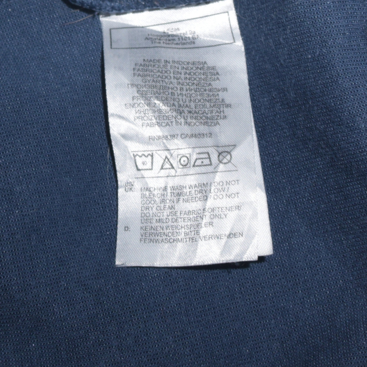 Adidas Men's Blue 1/2 Zip Sports Sweatshirt Size S