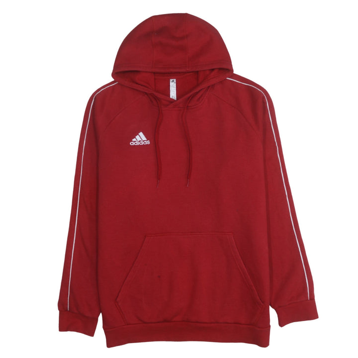 Adidas Men Red XL Pullover Hoodie Sports Fleece Sweatshirt
