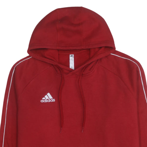 Adidas Men Red XL Pullover Hoodie Sports Fleece Sweatshirt