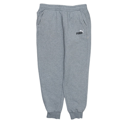 Puma Mens Grey Fleece Sweatshirt Joggers L Regular Fit Sportswear