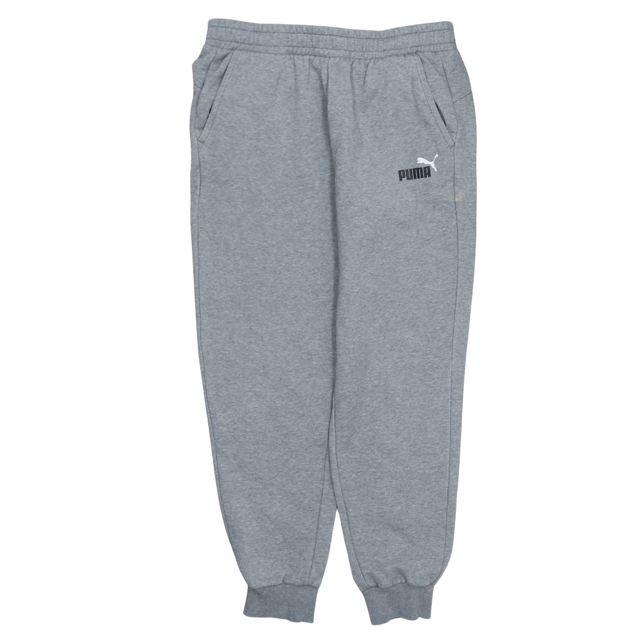 Puma Mens Grey Fleece Sweatshirt Joggers L Regular Fit Sportswear